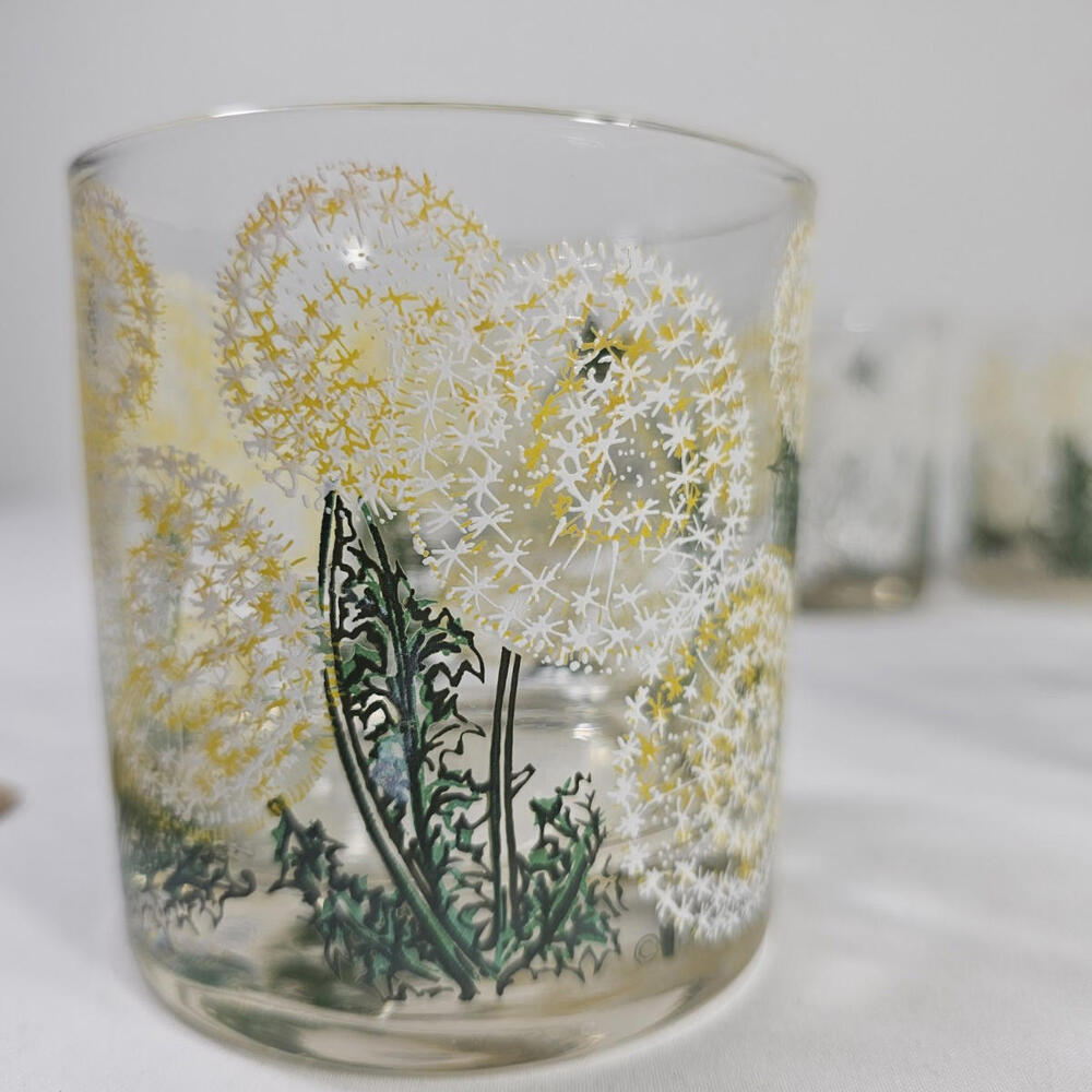 Vtg Set Of 6 Dorothy Thorpe Hand Painted Rocks Glasses MCM mid Century - Picture 8 of 9